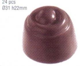 Форма для шоколада поликарбонатная МА 1094 Цилиндр с ягодкой