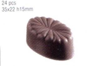 Форма для шоколада поликарбонатная МА 1335 Овал с цветком