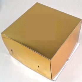 Коробка для торта 3-4 кг золото